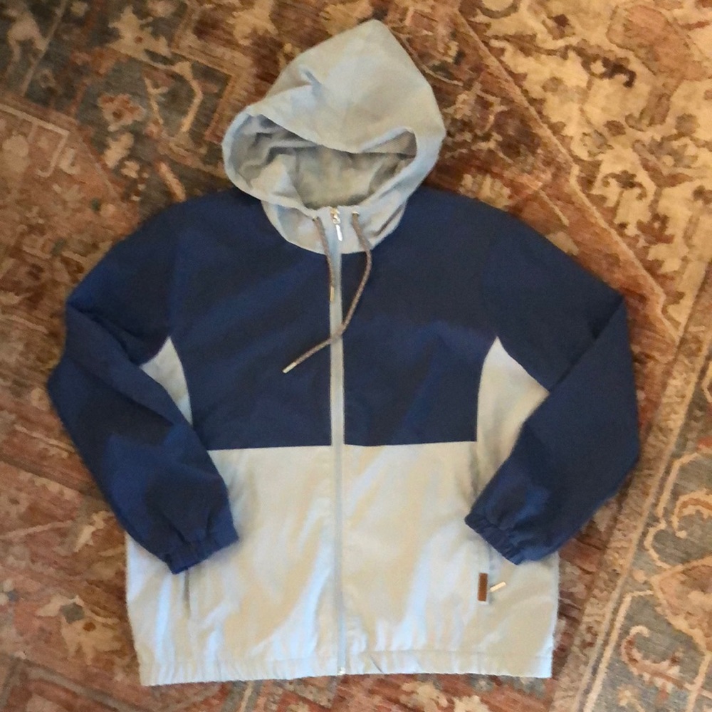 Voyager womens rain jacket size S blue